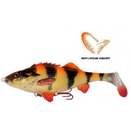 Приманка мягкая SAVAGE GEAR 4D Perch Shad 12.5cm 23g SS Albino, фото 