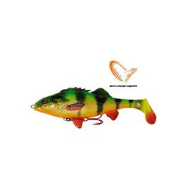 Приманка мягкая SAVAGE GEAR 4D Perch Shad 17.5cm 67g SS Firetiger, фото 