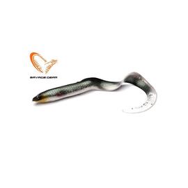Приманка мягкая SAVAGE GEAR LB Real EEL 20cm 27g Green Silver 2pcs Blister, фото 