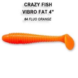 Мягкая приманка CRAZY FISH Vibro fat 4" 14-100-64-6, фото 