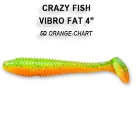 Мягкая приманка CRAZY FISH Vibro fat 4" 15-100-5d-6, фото 