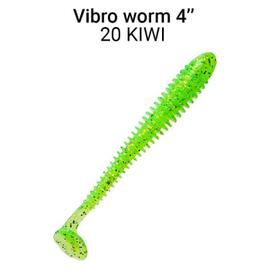 Мягкая приманка CRAZY FISH Vibro Worm 4'' 75-100-20-6, фото 