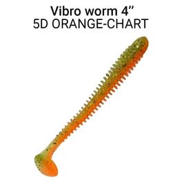 Мягкая приманка CRAZY FISH Vibro Worm 4'' 75-100-5d-6, фото 