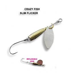 Блесна вращающаяся Crazy Fish Spinner SLIM FLICKER-1,9g #2, фото 