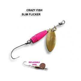 Блесна вращающаяся Crazy Fish Spinner SLIM FLICKER-1,9g #5, фото 