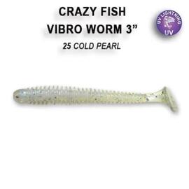 Мягкая приманка CRAZY FISH Vibro worm 3" 11-75-25-6, фото 