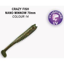 Мягкая приманка CRAZY FISH Nano Minnow 2.8" 53-70-14-7, фото 