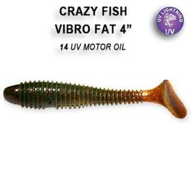 Мягкая приманка CRAZY FISH Vibro fat 4" 14-100-14-6, фото 