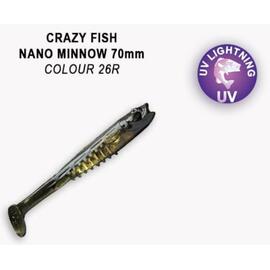 Мягкая приманка CRAZY FISH Nano Minnow 2.8" 53-70-26-7, фото 