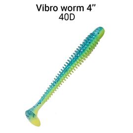 Мягкая приманка CRAZY FISH Vibro Worm 4'' 75-100-40d-6, фото 