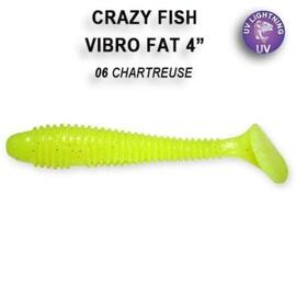 Мягкая приманка CRAZY FISH Vibro fat 4" 14-100-6-6, фото 