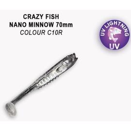 Мягкая приманка CRAZY FISH Nano Minnow 2.8" 53-70-C10R-7, фото 