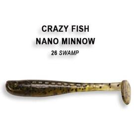 Мягкая приманка CRAZY FISH Nano Minnow 1.6" 6-40-26-6, фото 