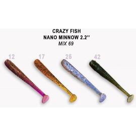 Мягкая приманка CRAZY FISH Nano Minnow 2.2" 22-55-M69-6, фото 