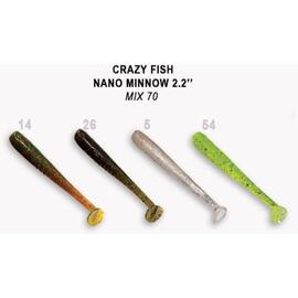 Мягкая приманка CRAZY FISH Nano Minnow 2.2" 22-55-M70-6, фото 
