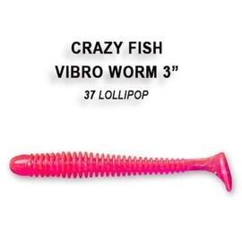 Мягкая приманка CRAZY FISH Vibro worm 2" 3-50-37-6, фото 