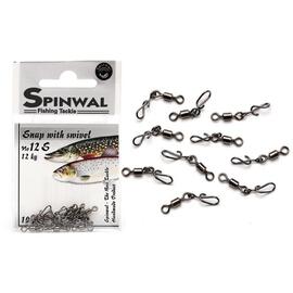 Застежка Spinwal Snap with swivel size 12S 10pcs su, фото 