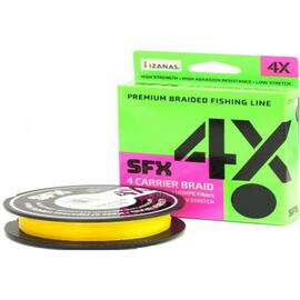 Леска плетеная SUFIX SFX 4X Braid Hot Yellow 135m 0.235mm 13.6kg, фото 