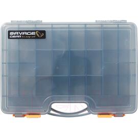 Коробка для приманок SAVAGE GEAR Lurebox 2 Sided Smoke Short 20,5X17X4,8cm, фото 