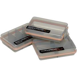 Коробка для приманок SAVAGE GEAR Pocket Box Smoke 3pcs Kit 10,5X6,8X2,6cm, фото 