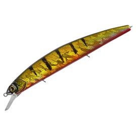 Воблер TsuYoki CHANCE 130SP A049R, Цвет: A049R, Вес воблера (г): 21,5, Длина воблера (мм): 130, Тип воблера: Минноу, Тип плавучести воблера: суспендер, Штрихкод: 4627166014311, Количество крючков: 3, фото 