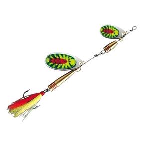 Блесна вращающаяся DAM FZ Tandem Spinner #2 & #4 14g S Fireshark, фото 