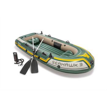 68380 Надувная лодка Intex Seahawk 3, трёхместная, с сиденьями, до 360 кг, фото 