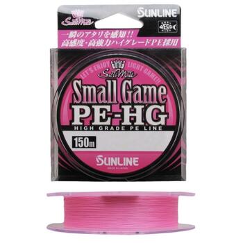 Плетеный шнур Sunline New Small Game PE-HG, #0.2, 3 lb, 150 м, розовый, фото 