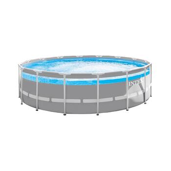 26722 Каркасный бассейн Intex Prism Frame Clearview 427 х 107 см, картриджный фильтр, аксессуары, фото 