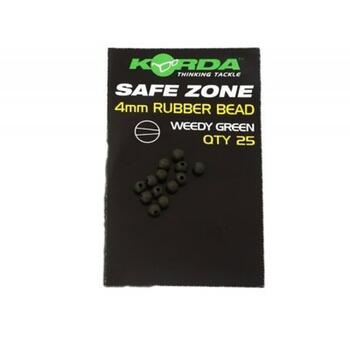 Бусина резиновая KORDA Rubber Bead Green 4мм, фото 