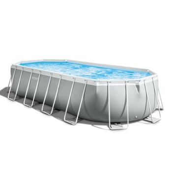26796 Каркасный бассейн Intex Prism Frame 503 х 274 х 122 см, фильтр-насос, лестница, тент, подстилка, фото 