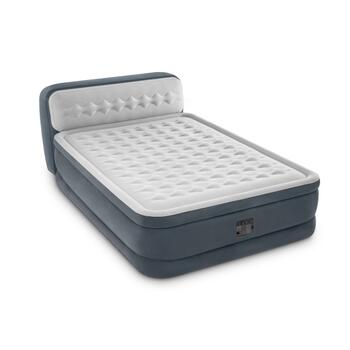 64448 Надувная кровать Intex Ultra Plush 152х236х46см, с встроенным насосом 220-240V, фото 