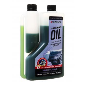Масло Sumitachi 2-STROKE ENGINES OIL TC-W3 1л с дозатором, фото 