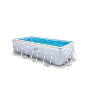 26780 Каркасный бассейн Intex Chevron Prism Frame 400 х 200 х 100 см, 6836 л, фильтр-насос, 2006л\ч, лестница, фото 