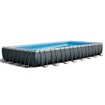 26378 Каркасный бассейн Intex Ultra Frame 975 х 488 х 132 см, фильтр-насос, лестница, тент, подстилка, фото 