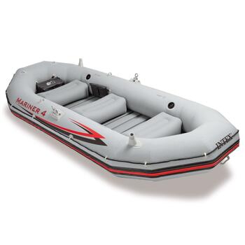 68376 Надувная лодка Intex Mariner 4, 4х-местн., 328 х 145 х 48 см, алюмин.весла, ручной насос, до 400 кг, фото 