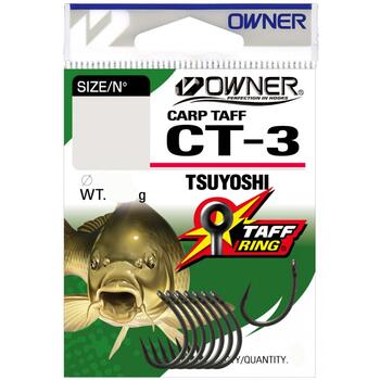 Крючок OWNER Carp Taff Tsuyoshi teflon №2 6шт, Размер.: №2, Количество.: 6, фото 