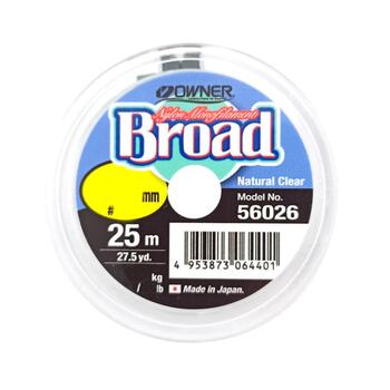 Леска OWNER Broad 25м 0,08мм 0,6кг, Цвет.: Natural Clear, Размер.: 0.08 мм, фото 