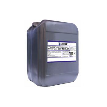 Масло моторное полусинтетическое ZENIT Power Line SUPER SL/CF 10W-40, 20 л, фото 