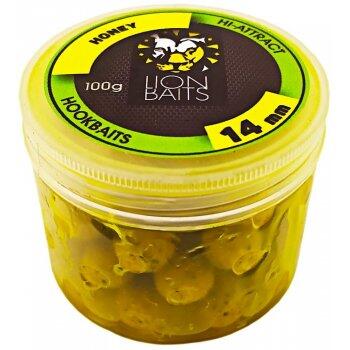 Lion Baits Бойл в банке (HI-ATTRACT) 14 мм HONEY - 100 гр, Вкус для группировки: HONEY, фото 
