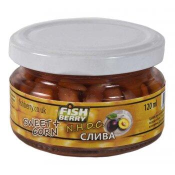 FishBerry Кукуруза насадочная Слива - 120 мл, Вкус для группировки: Слива, фото 