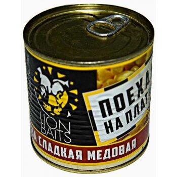 Lion Baits Кукуруза сладкая медовая Поехали на платник - 430 мл, Вкус для группировки: медовая, фото 
