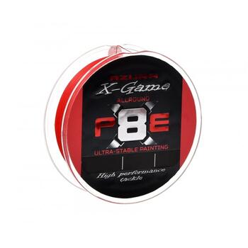 Шнур плетеный AZURA X Game PE Х8 150м Fiery Red #0.6 0.128мм 4.5кг 10.0lb. шт, Диаметр лески: 0.128 мм, Размотка: 150 м, фото 