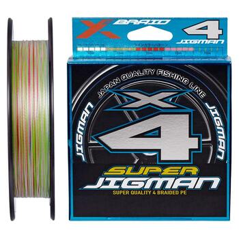 Шнур YGK X-Braid Super Jigman X4 200м Multicolor #1.5, 0.205мм, 25lb, 11.3кг, Расцветка: Multicolor, Диаметр лески: 0.205 мм, Размотка: 200 м, фото 