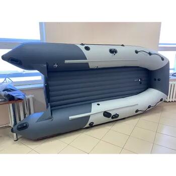 Надувная лодка Таймень RX 3700 НДНД светло-серый/графит, фото 