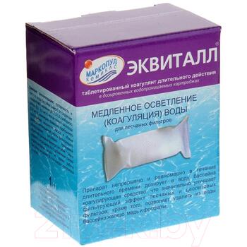 Коагулянт для бассейна Маркопул Кемиклс Эквиталл-таблетки медленного действия в картридже (1кг), фото 