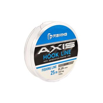 Леска F-FISHING Axis Hook Line Clear 25м 0,16мм 2,5кг 7.0lb, фото 