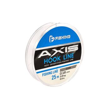 Леска F-FISHING Axis Hook Line Clear 25м 0,18мм 3,2кг 8.6lb, фото 