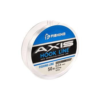 Леска F-FISHING Axis Hook Line Clear 50м 0,14мм 2,6кг 5,7lb, фото 