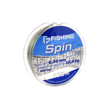Леска F-FISHING Spin Line 135м 0,40мм 12,8кг/28,2lb, фото 